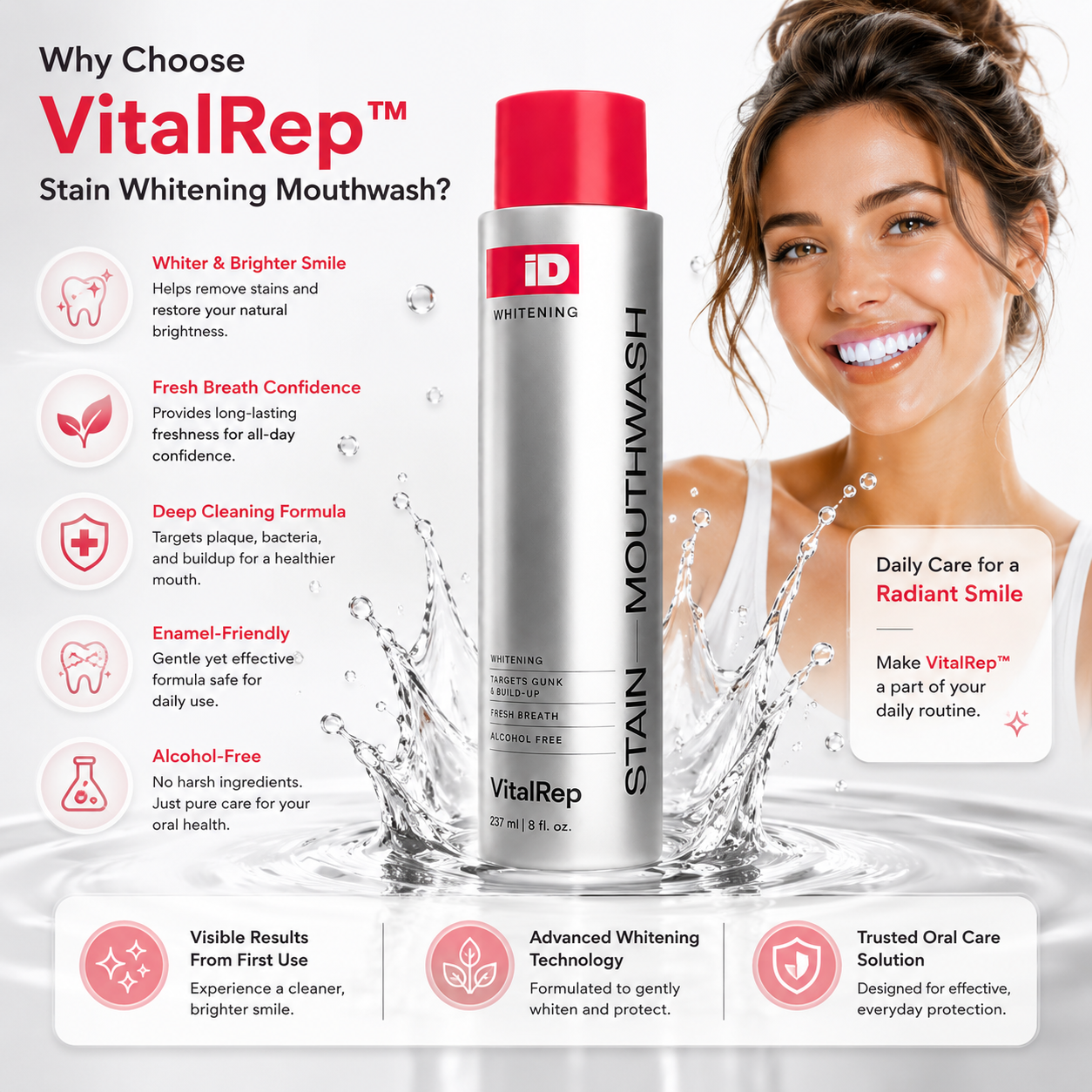 Stain Whitening Mouthwash