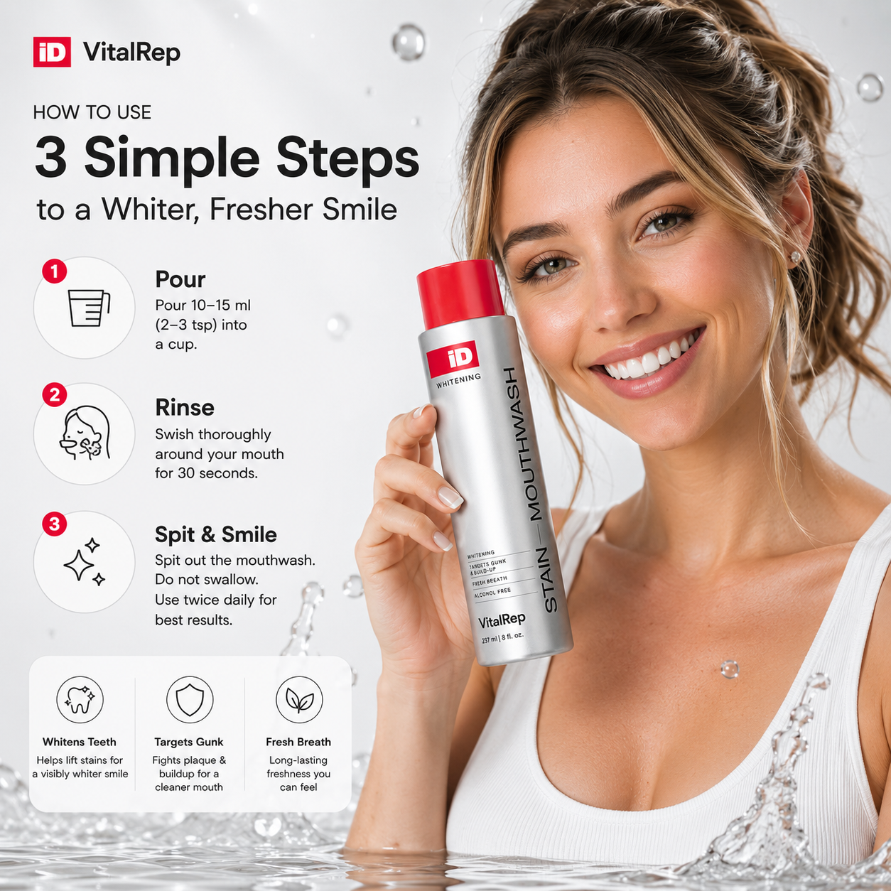 Stain Whitening Mouthwash